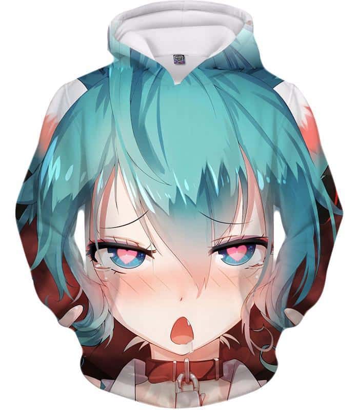 Ahegao Hoodie Hatsune Miku