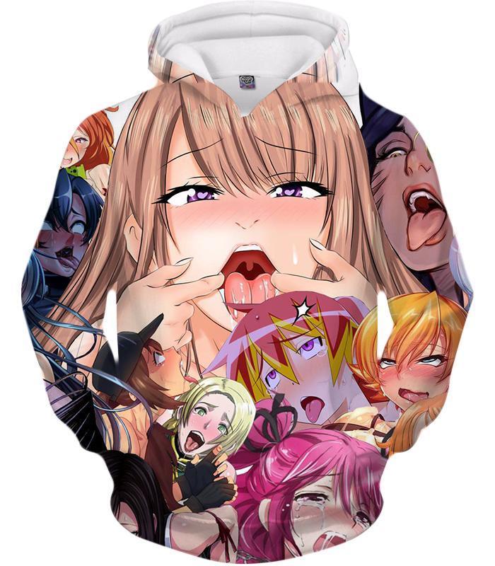 Ahegao Hoodie Hot Anime