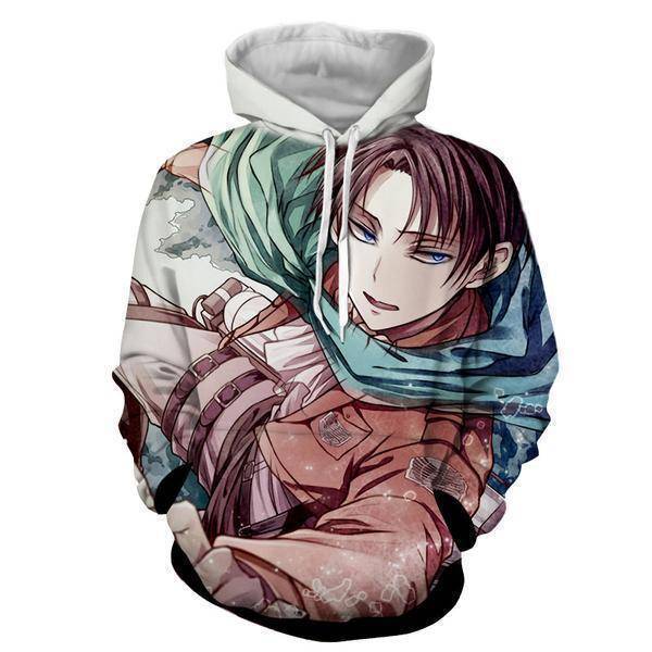 AOT Levi Ackerman Manga Hoodie - Attack On Titan Merch Hoodie