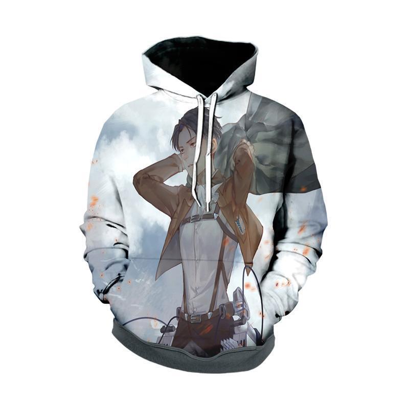 AOT Levi And Scout Regiment Uniform Hoodie - AOT Hoodie