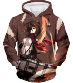Attack On Titan The Survey Corps Emblem Black Zip Up Hoodie - Hoodie