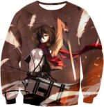 Attack On Titan The Survey Corps Emblem Black Zip Up Hoodie - Sweatshirt