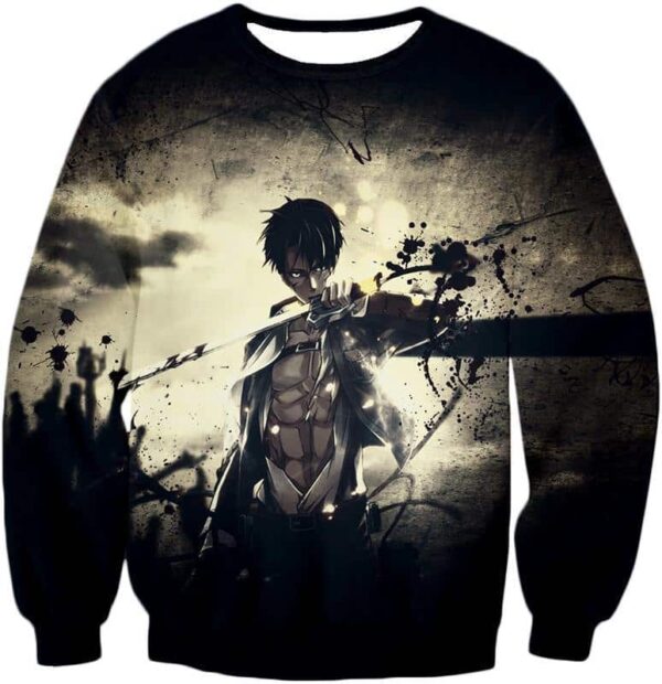 Attack On Titan The Survey Corps Wings Of Freedom Blue Zip Up Hoodie - Sweatshirt
