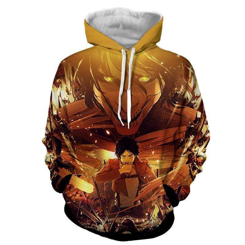 Eren Yeager Attack Titan Shift Hoodie - Attack On Titan Clothes Hoodie