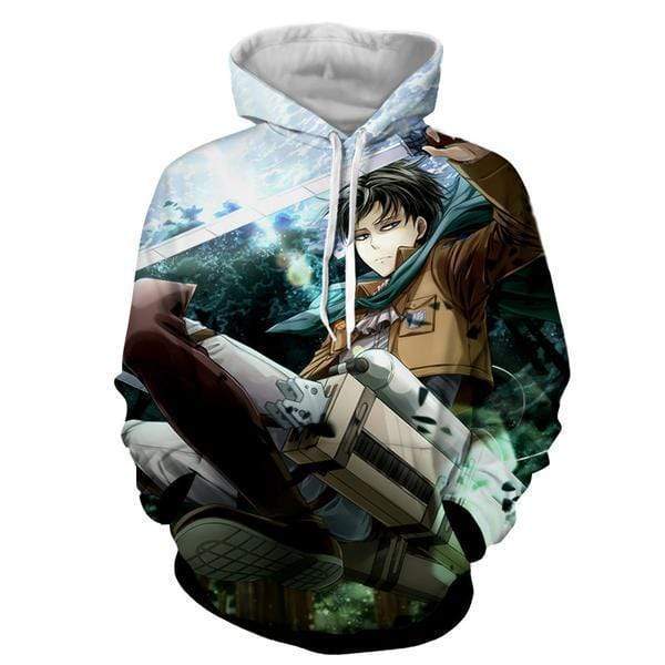 Levi Ackerman "Beyond The Wall"  Hoodie - Attack On Titan Hoodie