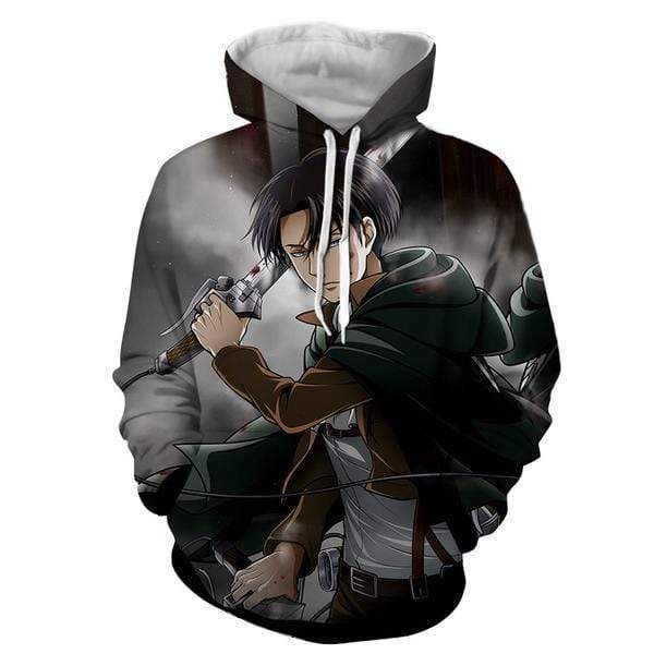 Levi Ackerman "I'll Do All The Cutting" 3D Hoodie - AOT Attack On Titan Hoodie