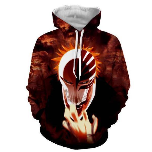 Bleach Hollow Ichigo Benak IRemarkable Hoodie -  Bleach Anime 3D Hoodie