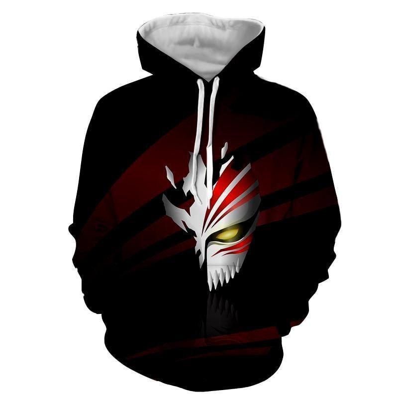 Bleach Hollow Mask Crimson Hoodie - Bleach Ichigo Hoodie