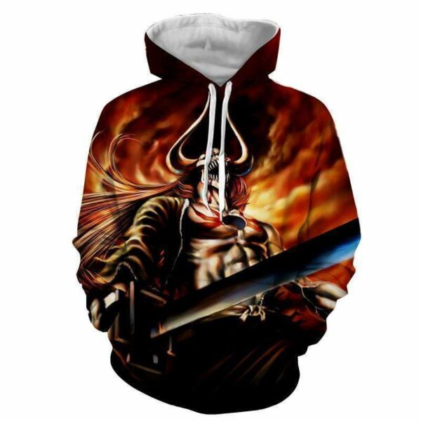 Impressive 3D Lorde Vasto Graphic Bleach Hoodie - Bleach Anime Hoodie
