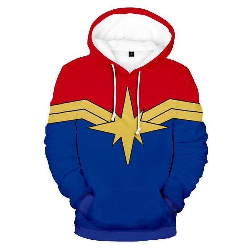 Captain Marvel Cloth Design Hoodie - Captain Marvel 3D Graphic Hoodie