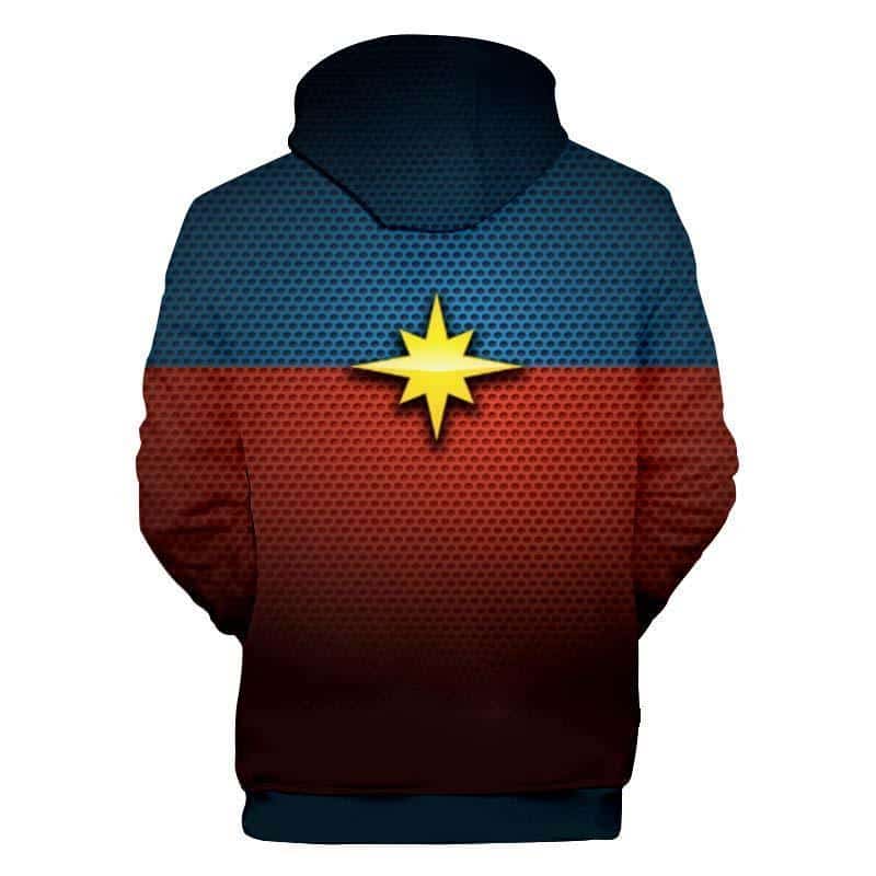 Dotted Style Hoodie - Captain Marvel 3D Graphic Hoodie