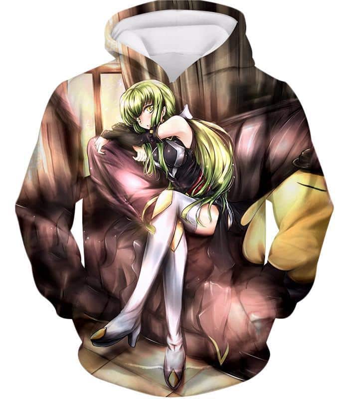 Anime Beauty C.C. The Grey Witch Cool Anime Promo Hoodie