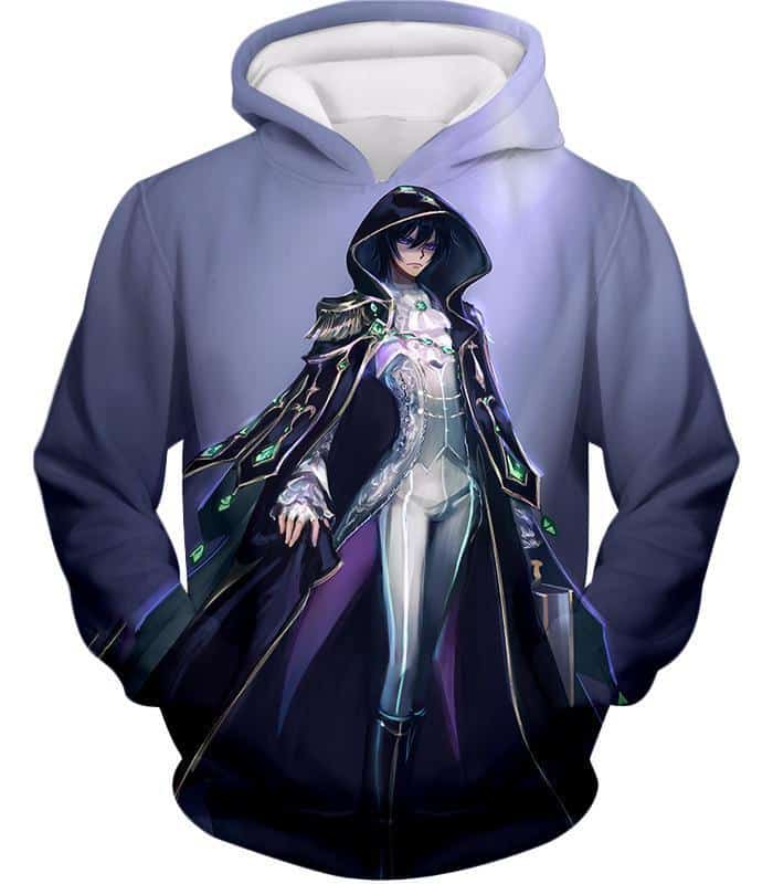 Black Prince Lelouch Vi Britannia Anime Blue Hoodie - Hoodie