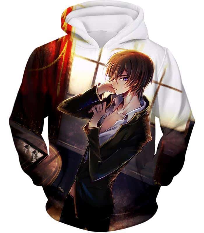 Code Geass Handsome Anime Hero Suzaku Kururugi Promo Hoodie - Hoodie