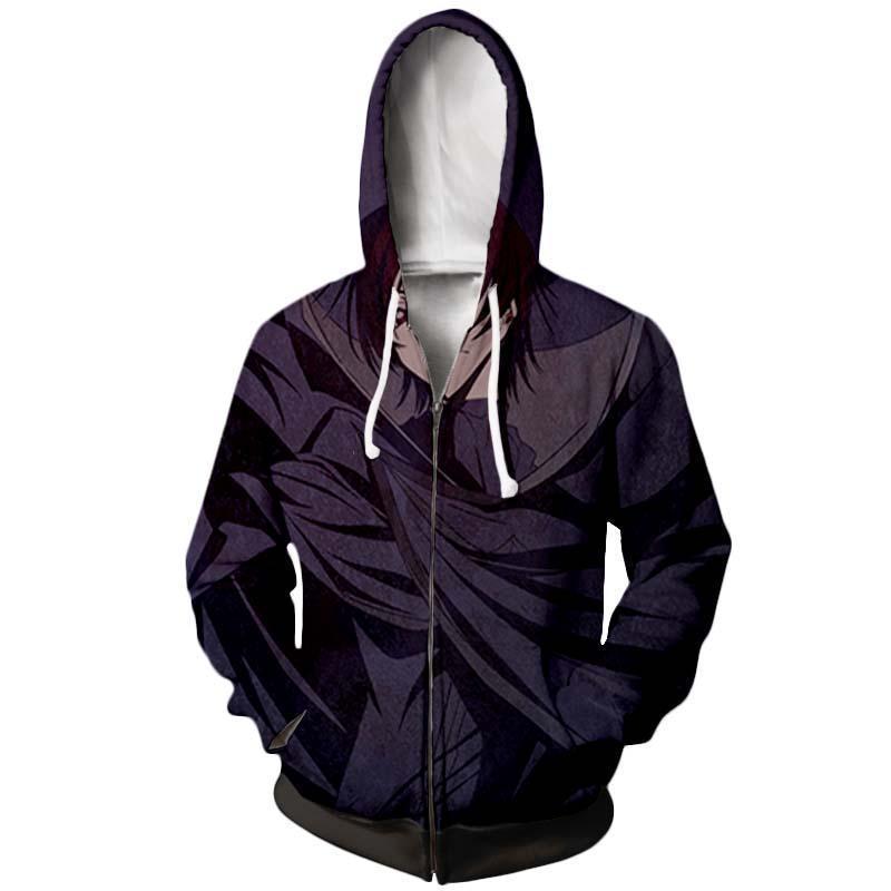 Code Geass Hoodie - Lelouch In Darkness Zip Up Hoodie