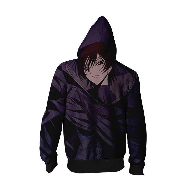 Sword Art Online Kirito Gun Gale Online VRMMORPG Avatar Promo White Zip Up Hoodie - Sword Art Online Zip Up Hoodie