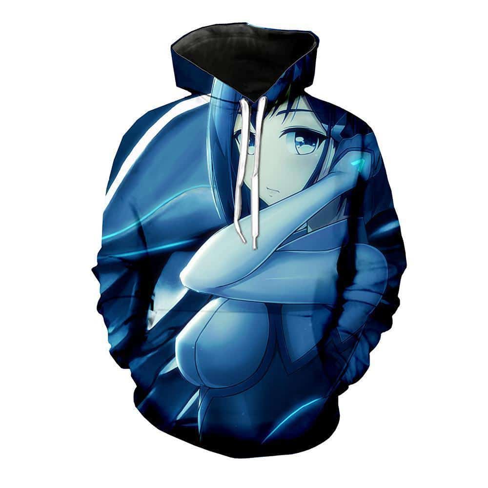 Darling In The Franxx Hoodie - Ichigo In Pilot Suit Pullover Hoodie