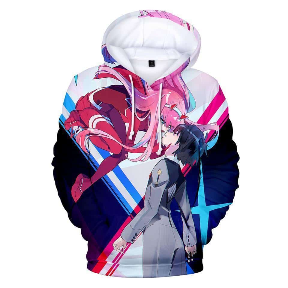 Darling In The Franxx Hoodie - The Kiss Pullover Hoodie