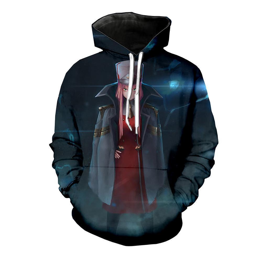 Darling In The Franxx Hoodie - Zero Two In APE Special Force Uniform Pullover Hoodie