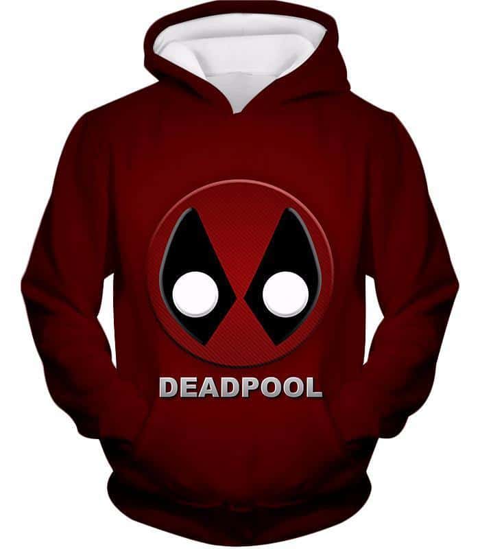 Deadpool Hoodie - Marvel’s Deadpool Graphic Logo Red Hoodie