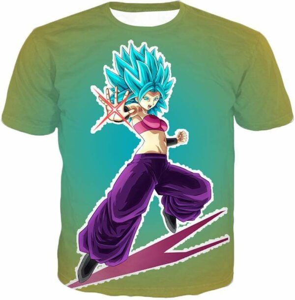 Dragon Ball Super Godly Form Caulifla Super Saiyan Blue Hoodie - T-Shirt