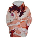 Dragon Ball Super Goku Super Saiyan 3 Anime White Hoodie