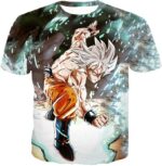 Dragon Ball Super Goku Super Saiyan White Graphic Hoodie - T-Shirt