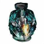 Dragon Ball Super Goku Super Saiyan White Incredible Black  Zip Up Hoodie
