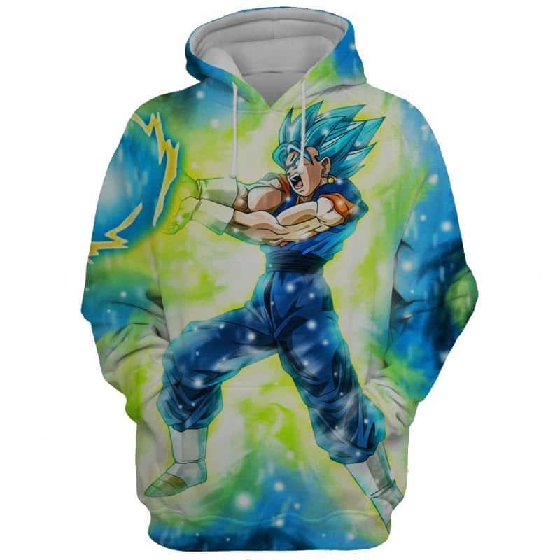 Dragon Ball Super Hoodies - Super Saiyan Blue Vegito Hoodie