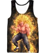 Dragon Ball Super Incredible Warrior Goku Super Saiyan 3 Cool Black Hoodie - Tank Top