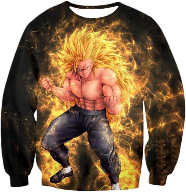 Dragon Ball Super Incredible Warrior Goku Super Saiyan 3 Cool Black Hoodie - Sweatshirt