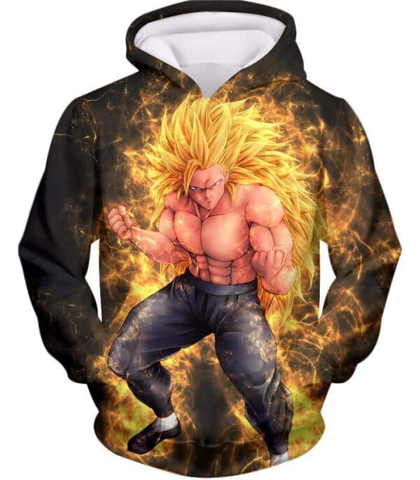 Dragon Ball Super Incredible Warrior Goku Super Saiyan 3 Cool Black Hoodie - Hoodie