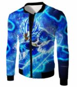 Dragon Ball Super Prince Vegeta Super Saiyan Blue Ultimate Anime Graphic Action Zip Up Hoodie - DBZ Hoodie - Jacket