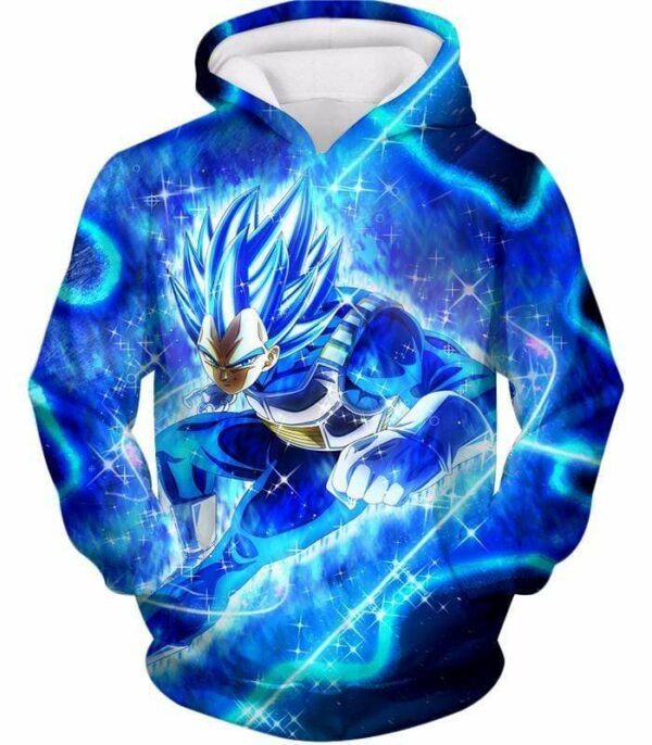 Dragon Ball Super Prince Vegeta Super Saiyan Blue Ultimate Anime Graphic Action Hoodie - DBZ Hoodie - Hoodie