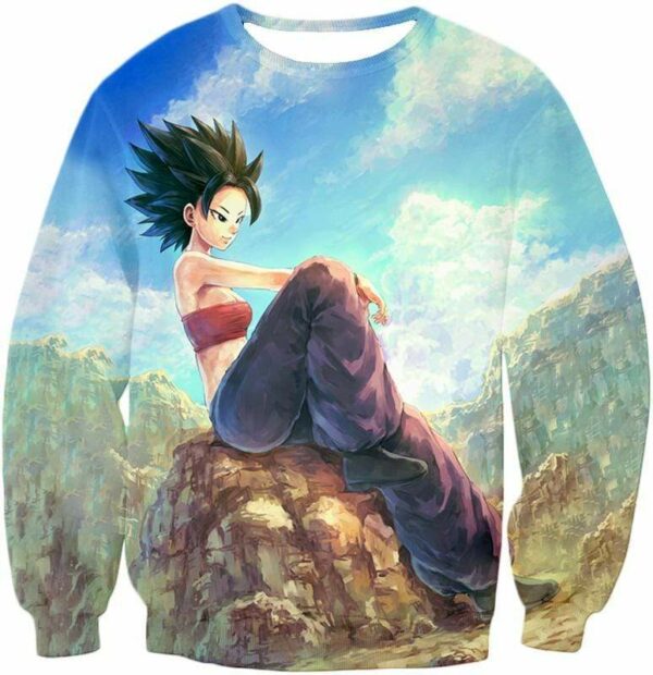 Dragon Ball Super Super Cool Universe 6 Saiyan Caulifla Hoodie - Sweatshirt