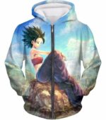 Dragon Ball Super Super Cool Universe 6 Saiyan Caulifla Hoodie - Zip Up Hoodie