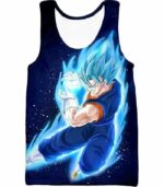 Dragon Ball Super Vegito Super Saiyan Blue Cool Action Blue Zip Up Hoodie - DBZ Clothing Hoodie - Tank Top