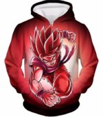 Dragon Ball Super Warrior Goku Super Saiyan God Red Zip Up Hoodie - Hoodie