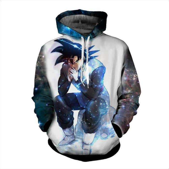 Dragon Ball Super Z Goku Hoodie - Black Goku 3D Hoodie Jacket