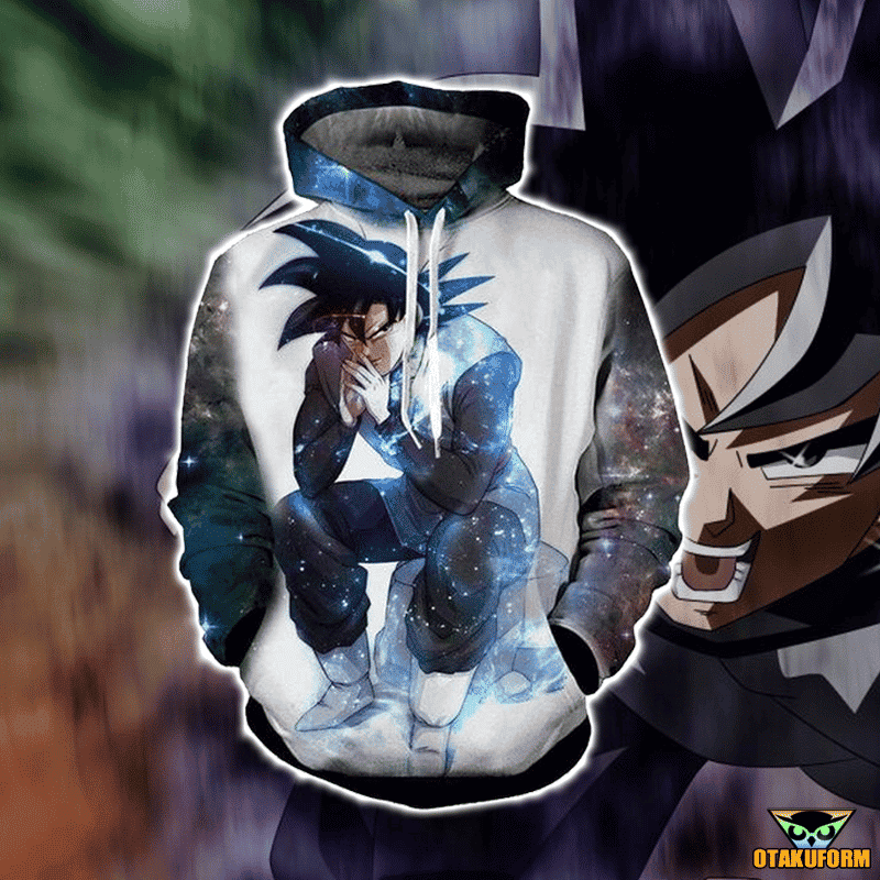 Dragon Ball Super Z Goku Hoodie - Black Goku 3D Hoodie Jacket