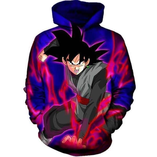 Dragon Ball Super Z Hoodie - Evil Black Goku 3D Graphic Hoodie Jacket