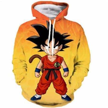 Dragon Ball Z Hoodie - Angry Kid Goku Pullover Hoodie