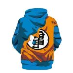 Dragon Ball Z Hoodie - Battle Torn Goku Uniform With Kamesennin Symbol Pullover Hoodie