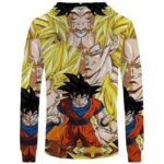 Dragon Ball Z Hoodie - Goku And Super Saiyan Goku Pullover Hoodie