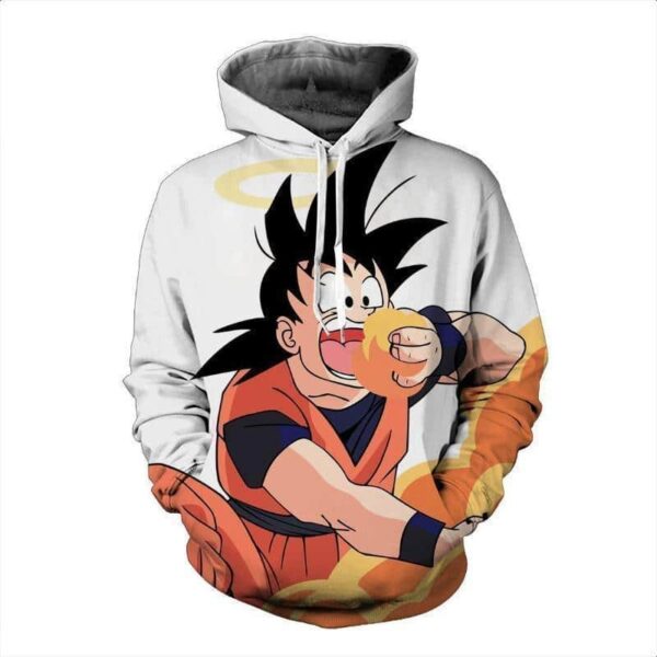 Dragon Ball Z Hoodie - Goku  Eating Nimbus 3D Graphic Hoodie