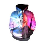 Dragon Ball Z Hoodie - Goku Ultra Instinct Vs. Jiren Zip Up Hoodie Jacket - PullOver Hoodie