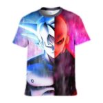 Dragon Ball Z Hoodie - Goku Ultra Instinct Vs. Jiren Zip Up Hoodie Jacket - T-Shirt