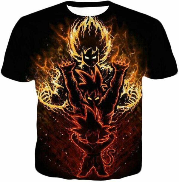 Dragon Ball Z Hoodie - Kid Goku Evolution Hoodie - T-Shirt
