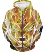 Dragon Ball Z Hoodie - Majin Vegeta Super Saiyan Hoodie - Zip Up Hoodie