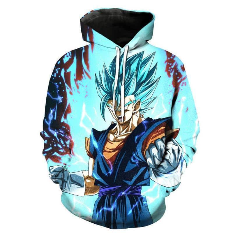 Dragon Ball Z Hoodie - Super Saiyan Blue Vegito 3D Hoodie Jacket